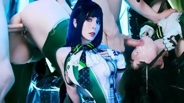 来自 EVE 的 Glory Hole 恒星之刃 深喉和面部护理 MollyRedWolf