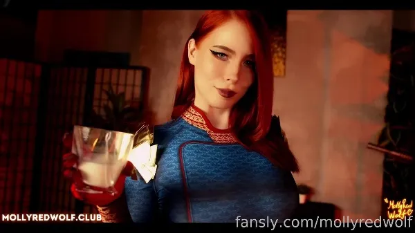 Cosplay 祖国人 按摩棒 骚穴自慰 - MollyRedWolf